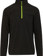 Regatta TRF 691 Fleecová mikina structure s 1/4 zipem "Navigate" 36.F691 black/lime green