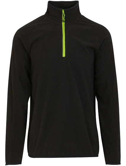 Regatta TRF 691 Fleecová mikina structure s 1/4 zipem "Navigate" 36.F691 black/lime green Regatta TRF 691 Fleecová mikina structure s 1/4 zipem "Navigate" 36.F691 black/lime green