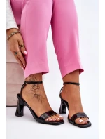 sandály na podpatku Černe model 21609852 - S.Barski