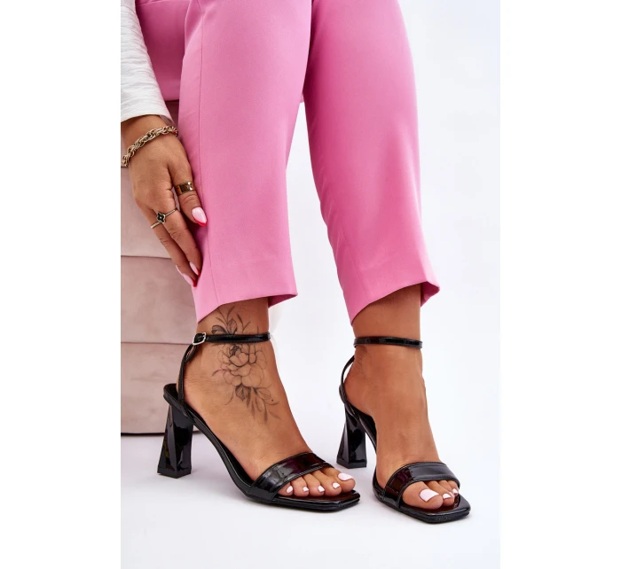 sandály na podpatku Černe model 21609852 - S.Barski