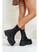 Boty Na Masivní Platformě Černé Florinara Boty Na Masivní Platformě Černé Florinara