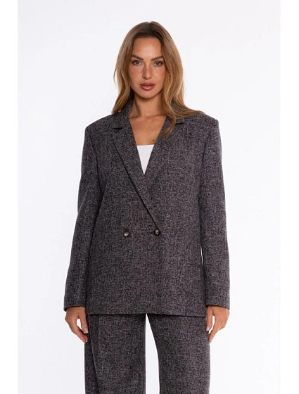 M929 Double-breasted tweed jacket - black M929 Double-breasted tweed jacket - black