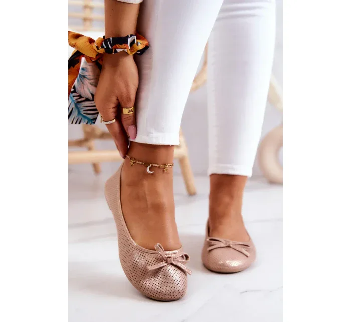 Dámské Baleríny Klasické růžove Fimme