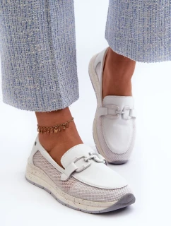 Dámské kožené mokasíny D&A White