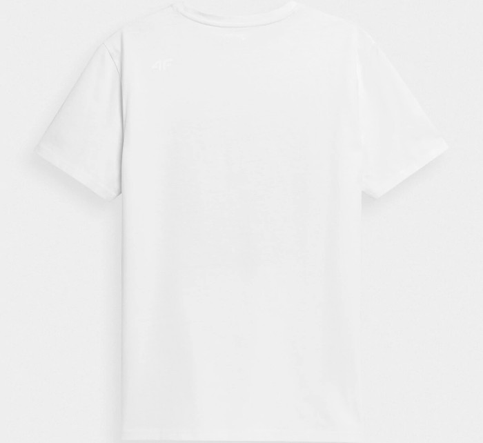Pánské tričko H4L22-TSM013-10S bílé - 4F