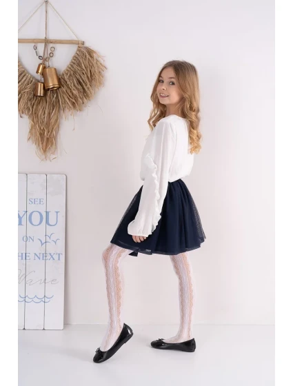 DÍVČÍ PROLAMOVANÉ PUNČOCHÁČE ANTONINA DR2413