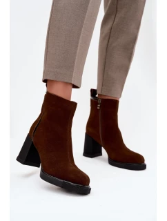 Boty na podpatku  model 217493 Step in style