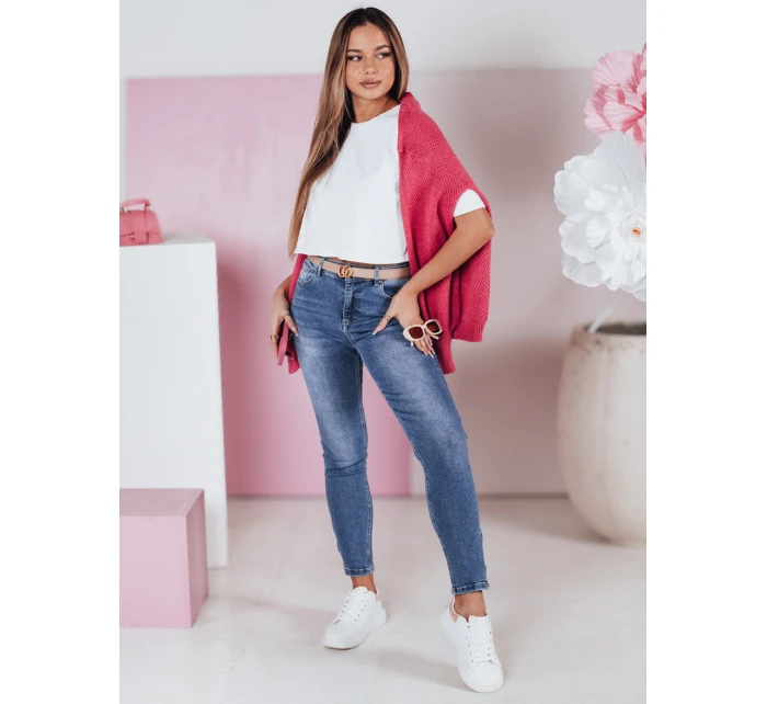 Dámské džínové úzké kalhoty WERNI navy blue FashionStreet UY2366