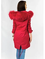 DAMSKA PARKA ZIMOWA Z I KAPTUREM CZERWONA model 21242000 - Libland DAMSKA PARKA ZIMOWA Z I KAPTUREM CZERWONA model 21242000 - Libland