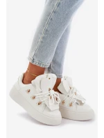 Dámské Tenisky Na Platformě Bílé model 21682857 - Boto