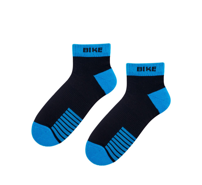 Ponožky Bratex D-901 černá/tyrkysová
