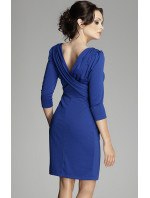 Elegantní šaty M082 modrá - Figl