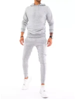 Pánské světle šedé tepláky Dstreet AX0438