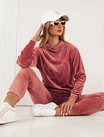 VIP PRIVATE dámská velurová souprava růžová FashionStreet AY0868