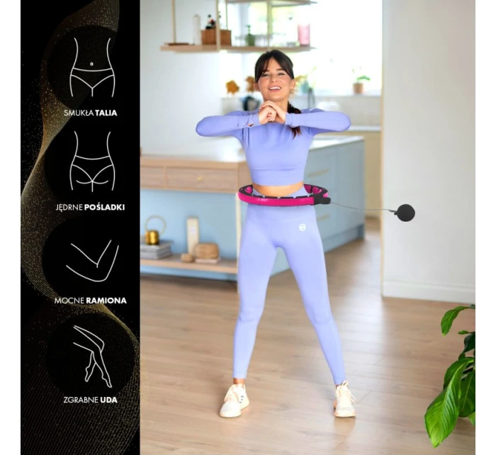 HHM16 HULA HOP ČERNÁ/RŮŽOVÁ S MAGNETY A ZÁVAŽÍM + POČÍTADLO HMS HHM16 HULA HOP ČERNÁ/RŮŽOVÁ S MAGNETY A ZÁVAŽÍM + POČÍTADLO HMS