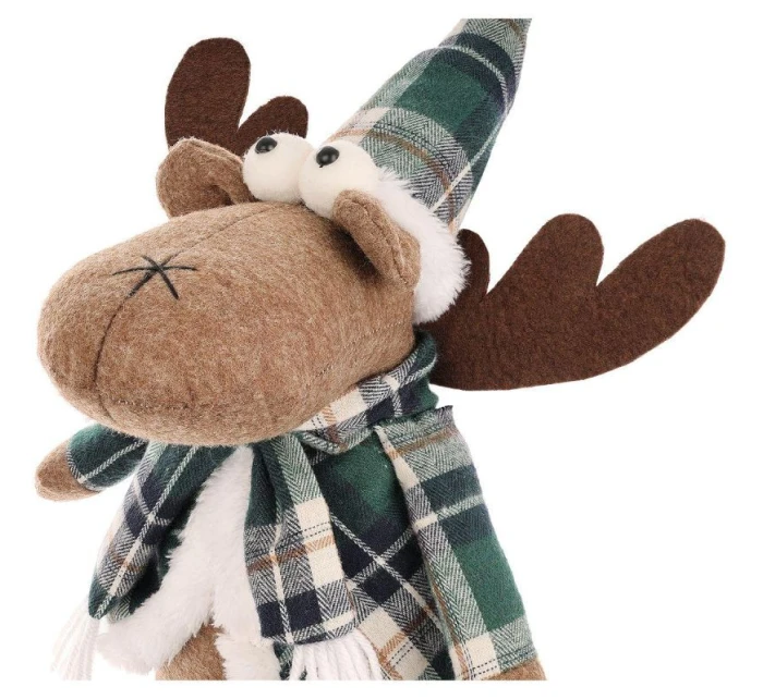 VÁNOČNÍ DEKORATIVNÍ SOBI HNĚDÍ 35+20CM