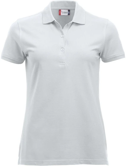 Clique Classic Marion S/S Dámské piqué polo z těžké bavlny 67.8246 white