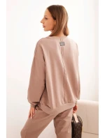 Dámská bavlněná souprava s potiskem Minimal fango Dámská bavlněná souprava s potiskem Minimal fango