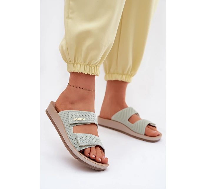 Dámské pantofle  Zelené model 22094865 - Inblu