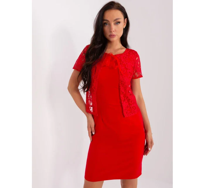 Sukienka LK SK czerwony model 18856482 - FPrice Sukienka LK SK czerwony model 18856482 - FPrice