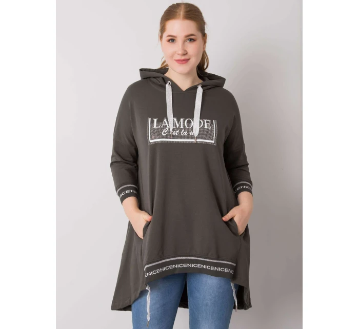 Dámská mikina RV BL 6849.63P tmavá khaki