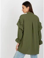 Dámská košile TW KS BI 2021745.13X khaki - FPrice