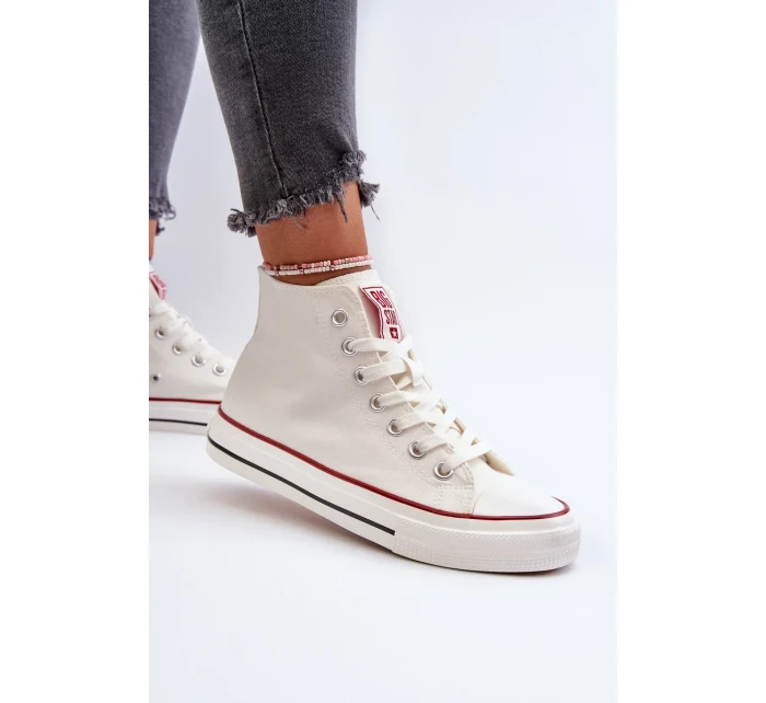 Dámské vysoké tenisky Big Star Bílé Dámské vysoké tenisky Big Star Bílé