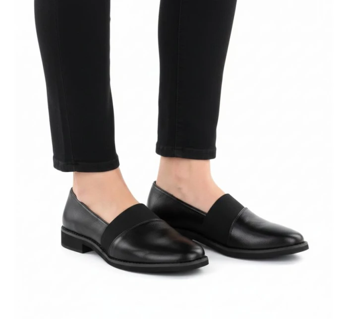 Dámské černé polobotky Jezzi RMR25128