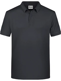 Daiber 8010 Pánské piqué polo z bio bavlny 02.8010 graphite
