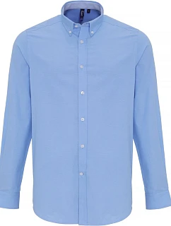 Premier PR 238 Oxford pruhovaná košile s dlouhým rukávem 39.0238 oxford blue