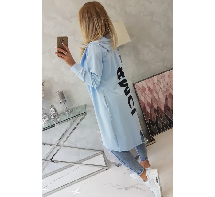 Modrá bunda s potiskem Modrá bunda s potiskem