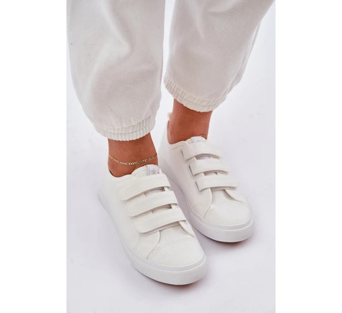 Nízké Tenisky Na Suchý Zip Bílé model 21684221 - Boto Nízké Tenisky Na Suchý Zip Bílé model 21684221 - Boto