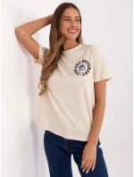 Tričko model 20941886 světle béžové - FPrice