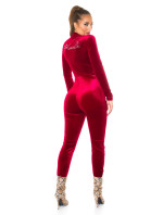 Sexy Koucla"Kylie Style"SamtLook Jumpsuit m.Strass