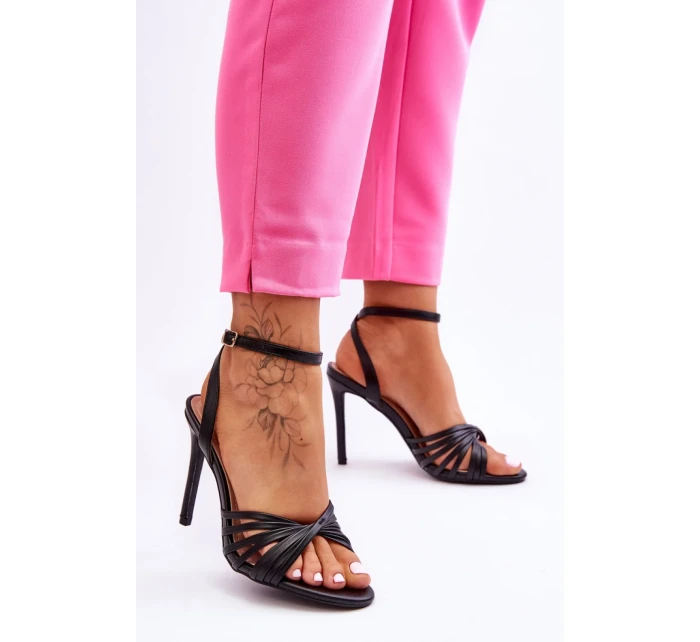 Sandály na podpatku model 181072 Step in style Sandály na podpatku model 181072 Step in style