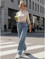 Dámská mikina se stojáčkem béžová Dstreet model 21996350 - FashionStreet