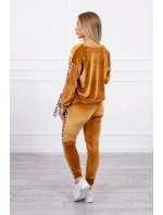 model 21753112 velbloudí velurová sada - K-Fashion model 21753112 velbloudí velurová sada - K-Fashion