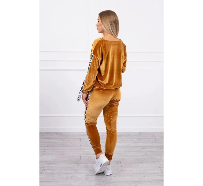 model 21753112 velbloudí velurová sada - K-Fashion model 21753112 velbloudí velurová sada - K-Fashion