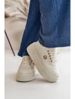 Sneakersy Sportovní Boty Dámské Zateplené Na Masivní Podešvi Béžové Verissha Sneakersy Sportovní Boty Dámské Zateplené Na Masivní Podešvi Béžové Verissha