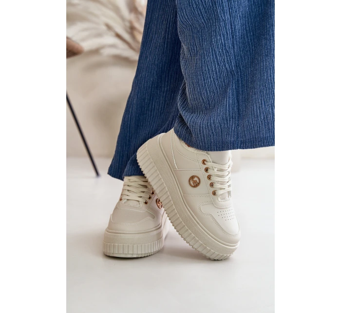 Sneakersy Sportovní Boty Dámské Zateplené Na Masivní Podešvi Béžové Verissha Sneakersy Sportovní Boty Dámské Zateplené Na Masivní Podešvi Béžové Verissha