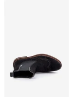 Semišové Pánské Kotníkové Boty Big Star model 21671586 Černé - Big Star Shoes