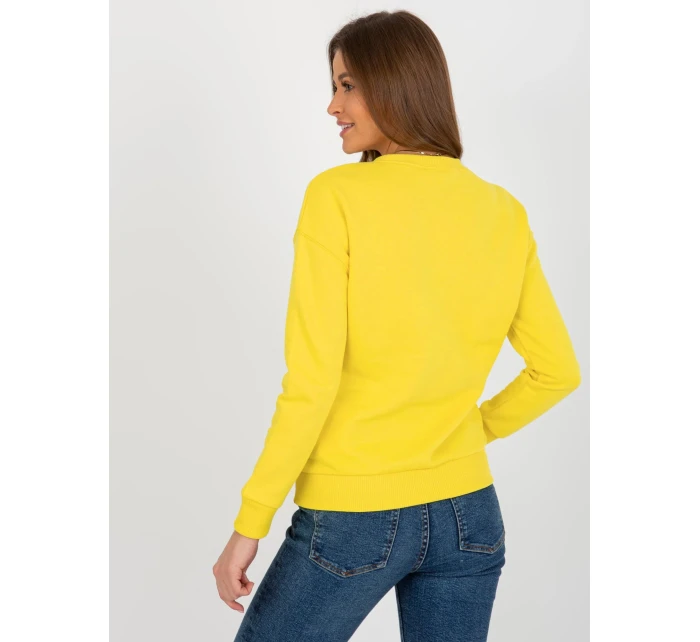 Dámská mikina MA BL 2202032 .82 žlutá - FPrice Dámská mikina MA BL 2202032 .82 žlutá - FPrice