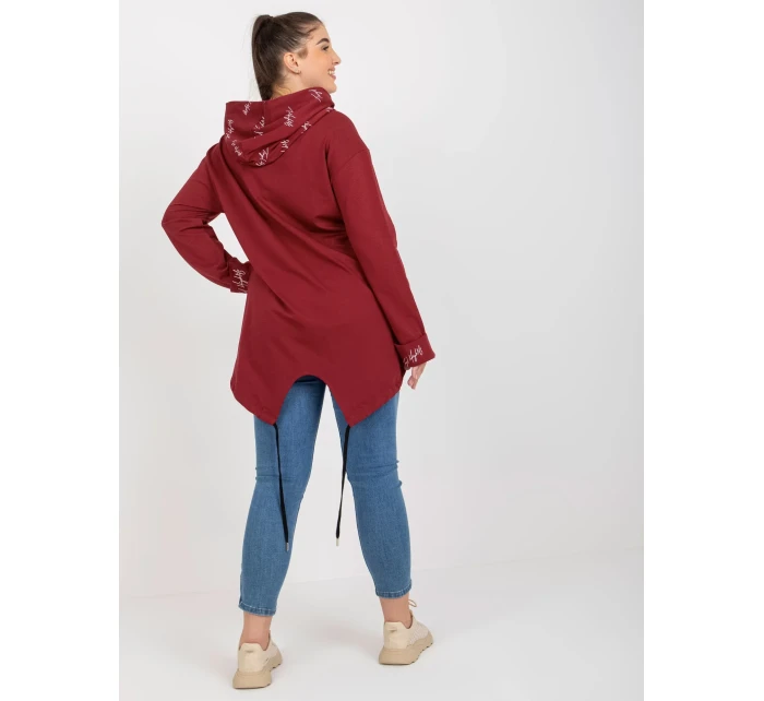 Mikina RV BL 8266.34P kaštanová