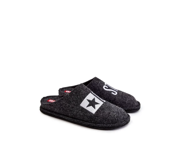 Klasické pánské pantofle Big Star KK176003 Černé