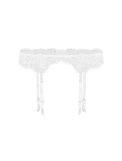 Podvazkový pás Fuchsia bílá - Julimex