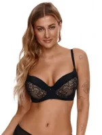 Dámská push-up podprsenka 2314 Černá s béžovou - Lupoline