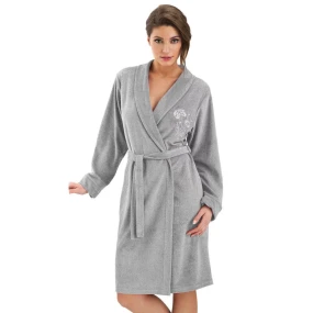 Dámský župan model 20777016 Hannah šedý - Dorota