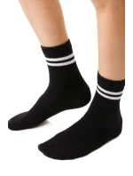 Chlapecké vzorované ponožky 014 BLACK 32-34