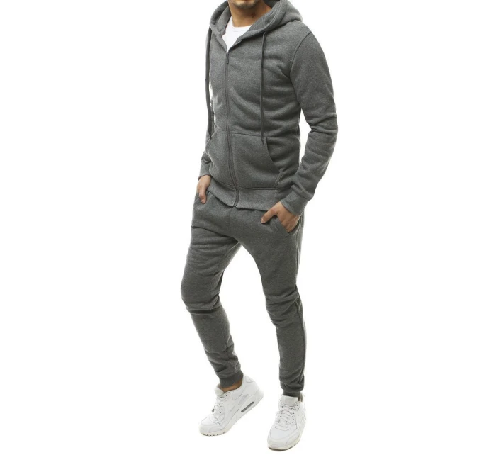 FashionStreet pánské tmavě šedé tepláky AX0379