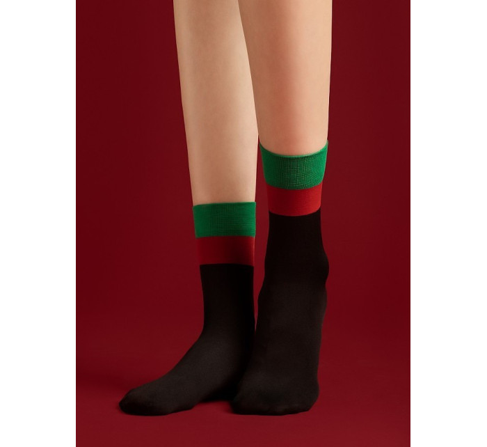 Dámské ponožky Fiore G 1121 Jingle Vánoční